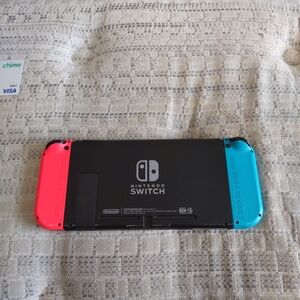 Nintendo Handheld Console Neon Red and Blue